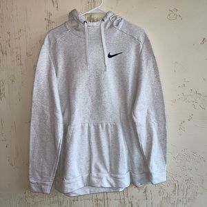 Like new! Men’s light grey Nike Mock Neck Hooded Sweatshirt. Size L.
